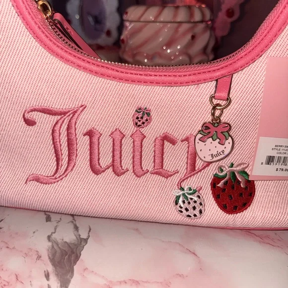 Juicy Couture Berry Sweet Hobo Purse - Picture 7 of 11